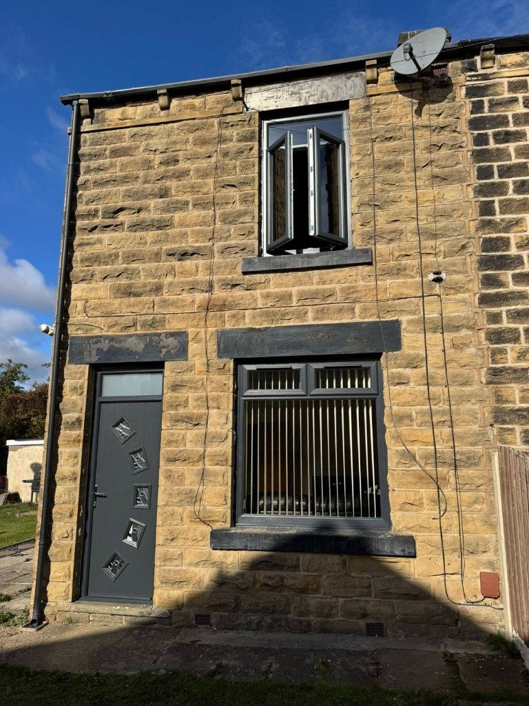 Anthracite Grey Windows & Composite Door Installed in Mapplewell