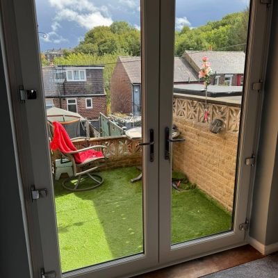 Another quality installation complete — and this one’s a beauty! 🙌 Today, our team fitted a sleek set of French doors at a property in Stocksbridge, and the results speak for themselves.