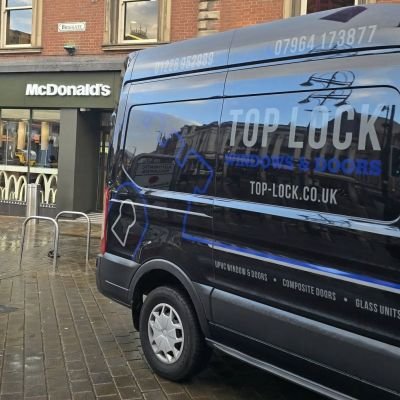 Large laminated glass unit at McDonald’s in Leeds has been replaced