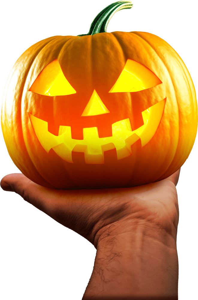 pumkin holding hand 2